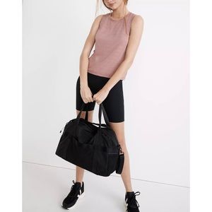 NWT Madewell MWL (Re)sourced Ripstop Nylon Duffle Bag, Black